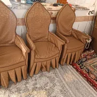 مبل سلطنتی ۹نفره همراه با کاور|مبلمان خانگی و میز عسلی|تربت‌حیدریه, رضاشهر|دیوار