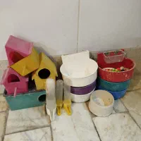 لوازم پرنده دونخوری آبخوری لانه
