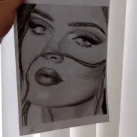 اجرای طرح سیاه قلم|تابلو، نقاشی، عکس|لاهیجان, انقلاب|دیوار