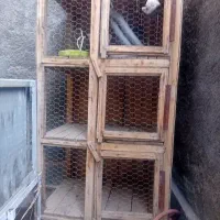 قفس چوبی ۳ طبقه