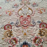 فرش نه۹مترایتاتیس گل برجسته طوسی ریزنقش|فرش|باقرشهر, |دیوار