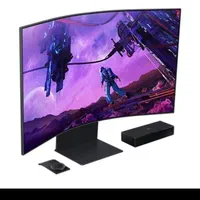 مانیتور ۵۵اینج منحنی گیمینگ و سیستم کامپیوتر|رایانه رومیزی|قم, پردیسان|دیوار