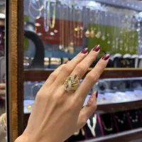 انگشتر طرح طلا جواهری