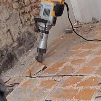 پیکورکاری کندن تخریب اتاق وکف کانال آب برق هود