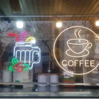 تابلو نئون فلکسی کافه و ابمیوه