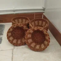 سبد حصیری|صنایع دستی و سایر لوازم تزئینی|مهاجران, |دیوار