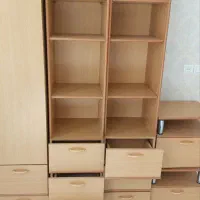 پاتختی و کمد و کتابخانه کودک و نوجوان در حد نو|تخت و سرویس خواب|اصفهان, خانه اصفهان|دیوار