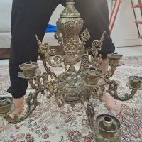 لوستر برنز سنگین|لوستر و چراغ آویز|کرج, گوهردشت|دیوار