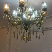 دوعدد لوستر برنجی