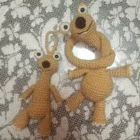 سید گردن دراز و آویز سید بافتنی