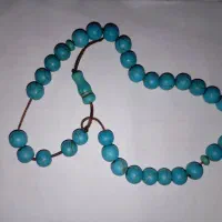 دو عدد تسبیح فیروزه رگه دار