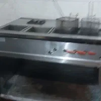 فرساندویچ فر پیتزا صندوقی میز کار استیل سه طبقه