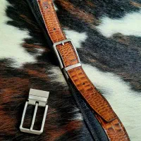 کمربند چرم طبیعی دست دوز در رشت ، دخانیات