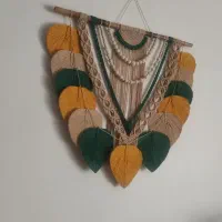 دیوار کوب مکرومه و کاور گلدون