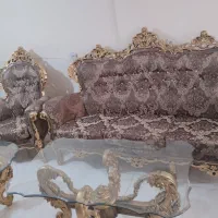 مبل 9نفره تمام چوب راش و جلو مبلی|مبلمان خانگی و میز عسلی|اسلامشهر, باغ فیض|دیوار