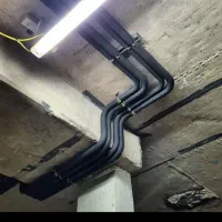 لوله کشی مسی توکار کولرگازی وداکت اسپیلت