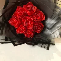 دسته گل روبانی