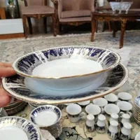 سرویس 12 نفره چینی ژاپن اصل طلاکوب قدیمی