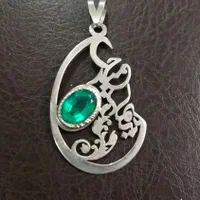 مدال نقره .  مدل ترمه دست ساز .