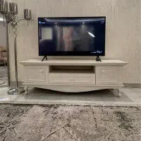 میز تلوزیون چوبی سفید