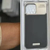 کاور سوپر آلمینیوم چرم 15پرومکس رنگ نچرال تیتانیوم|لوازم جانبی موبایل و تبلت|بندرعباس, |دیوار