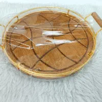 سینی چوبی فلزی