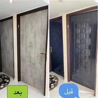 نصب حرفه ای خودچسب(الکور) برچسب کابینت مات کن|خدمات پیشه و مهارت|اصفهان, نقش جهان|دیوار
