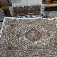 بسیار عالی بافت و نخ چهل رج ماهی جفت شش|فرش|ارومیه, |دیوار