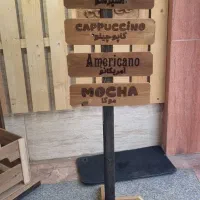 تابلو استند کافه چوبی