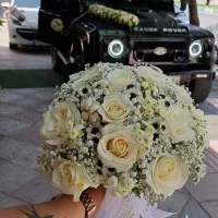 دسته گل عروس بسیار فانتزی وشیک