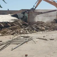 تخریب ساختمان بتنی کلنگی فلزی وغیره