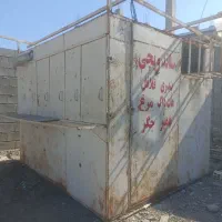 کانکس 2.5در3 امکانات برق کشی شیشه و سه قفل کتابی