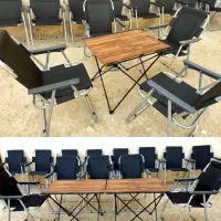 صندلی تاشو راحتی دسته دار مسافرتی ساحلی و میز سفری|صندلی و نیمکت|شیراز, گلکوب|دیوار