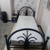 تخت فلزی با کفی ۶پایه وتشک خوشخواب