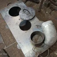 بخاری هیزمی سه کاره ورق ۲ میل|بخاری، هیتر، شومینه|ابهر, |دیوار