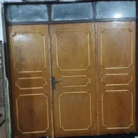 درب 3لخت چوبی با چارچوب آهنی