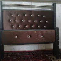 تخت تک نفره چوبی|تخت و سرویس خواب|داران, |دیوار