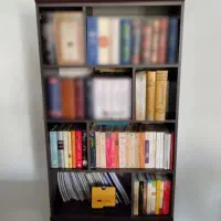 کمد کتابخانه قهوه ای تیره