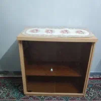 کمد دوطبقه درب شیشه