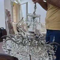 ۳ عدد لوستر ۱۲ شاخه چک اسلواکی و ۲ تا لوستر اطاق