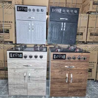 اجاق گاز طرح فر چوبی و فلزی لعابدار