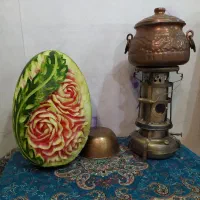 تزیینات شب یلدا شب چله میوه آرایی حکاکی هندوانه|خدمات پذیرایی، مراسم|اصفهان, عطار نیشابوری|دیوار