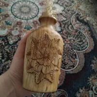 گلدون چوبی منبت کاری شده|صنایع دستی و سایر لوازم تزئینی|رشت, دیانتی|دیوار