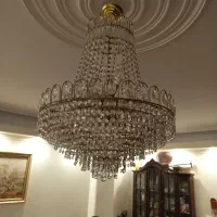 2 عدد لوستر با کریستال چک خارجی