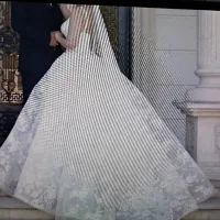 لباس عروس پفی نو دوخت مزونی فقط یک بار پوشیده