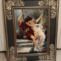 تابلو فرش طرح لیلی و مجنون