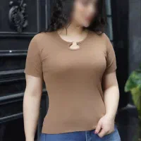 تیشرت یقه حلقه ای نوع پارچه فانریپ