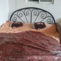 اسکلت تخت دونفره کف فلزی