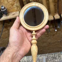 آینه دستی چوبی|صنایع دستی و سایر لوازم تزئینی|قم, بیانی|دیوار