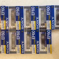 ۹ عدد کاست Sony Super EF60 ژاپن / نو و پلمب ( خام)